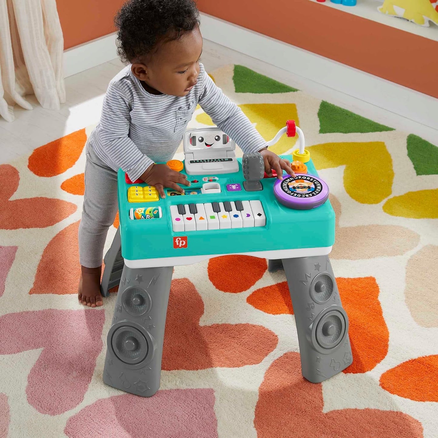 Interactive DJ Activity Play Table with Piano, Lights & Multi-Language Sounds