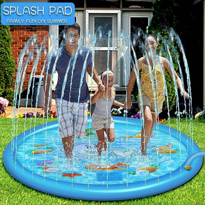 Kids Water Play Sprinkler Splash Pad | Outdoor Splash Mat for Summer Fun