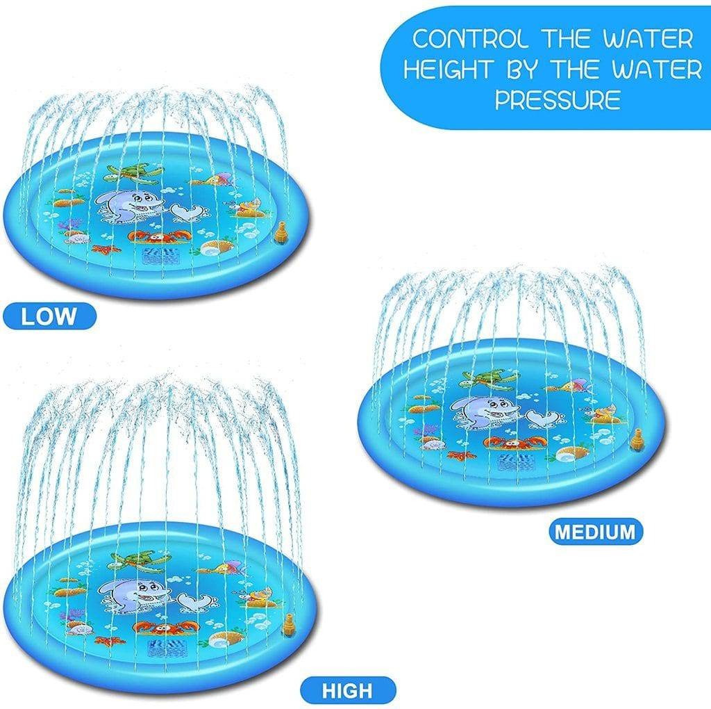 Kids Water Play Sprinkler Splash Pad | Outdoor Splash Mat for Summer Fun