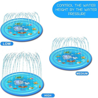 Kids Water Play Sprinkler Splash Pad | Outdoor Splash Mat for Summer Fun