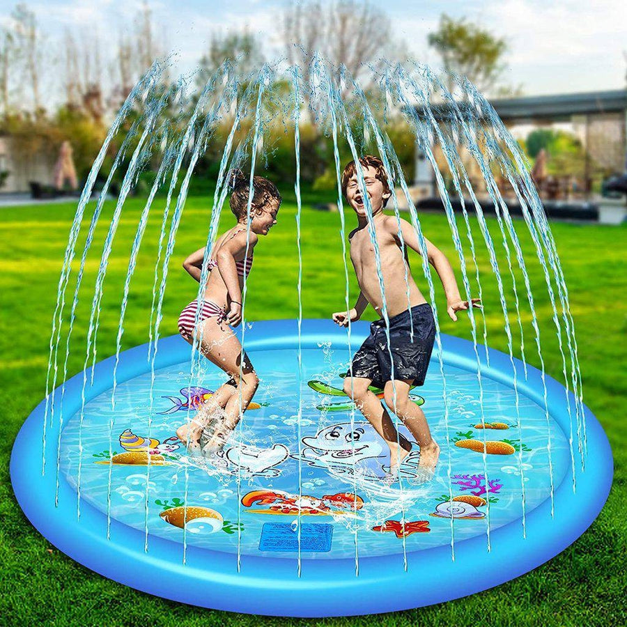 Kids Water Play Sprinkler Splash Pad | Outdoor Splash Mat for Summer Fun
