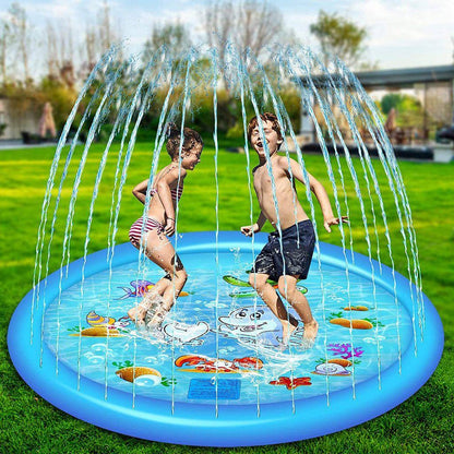 Kids Water Play Sprinkler Splash Pad | Outdoor Splash Mat for Summer Fun