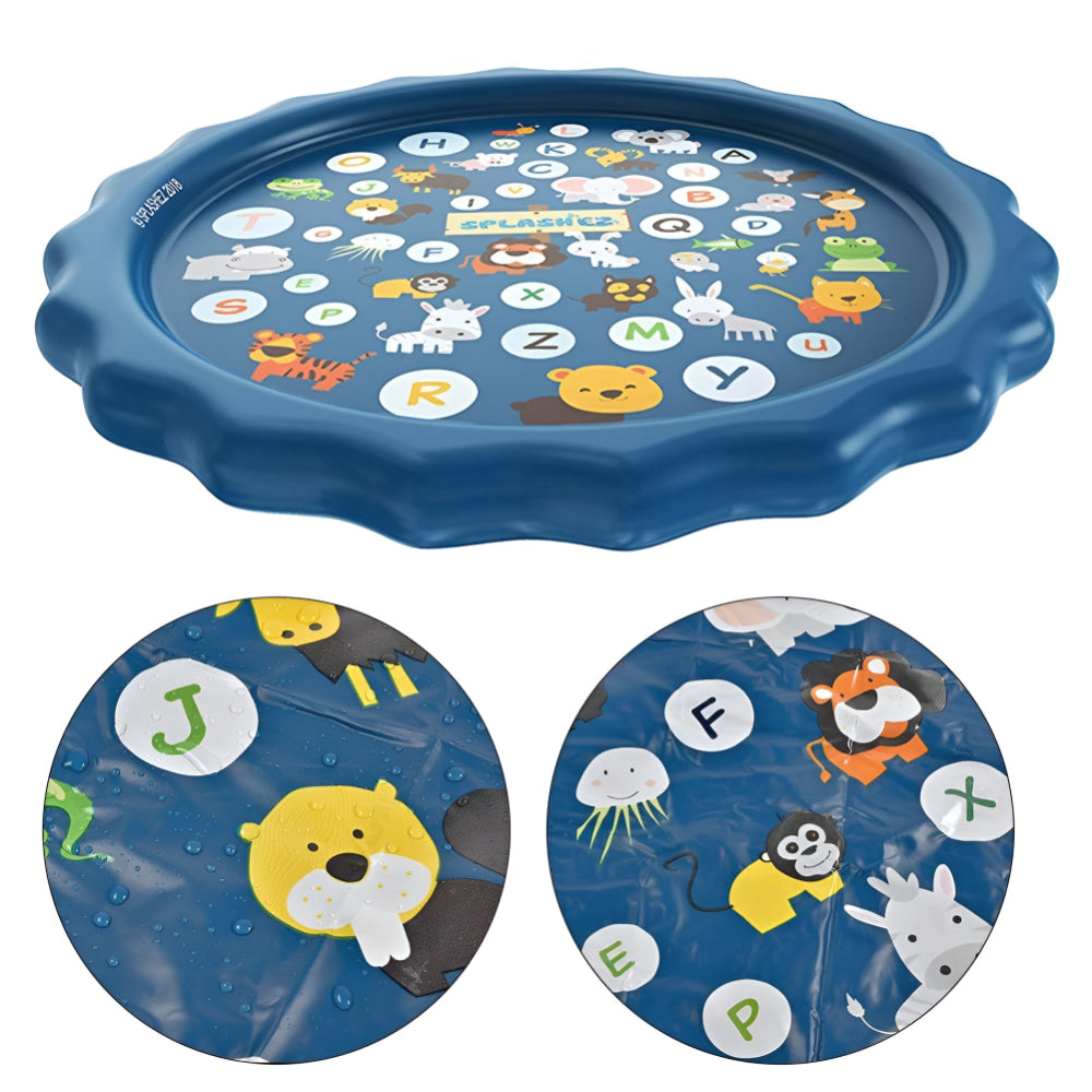 Summer Kids Splash Pad Water Play Mat for Outdoor Fun